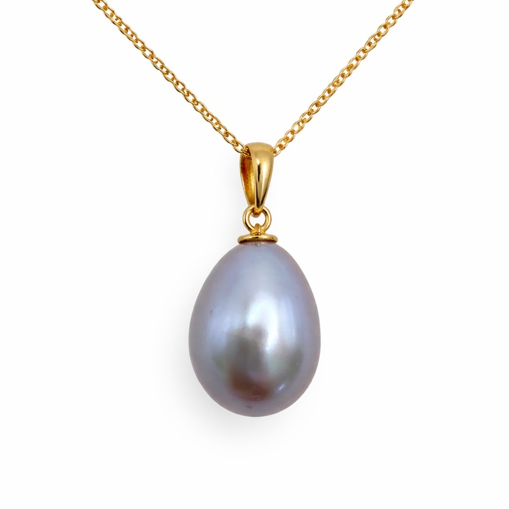 18k Gold | Lavender Freshwater Pearl Pendant